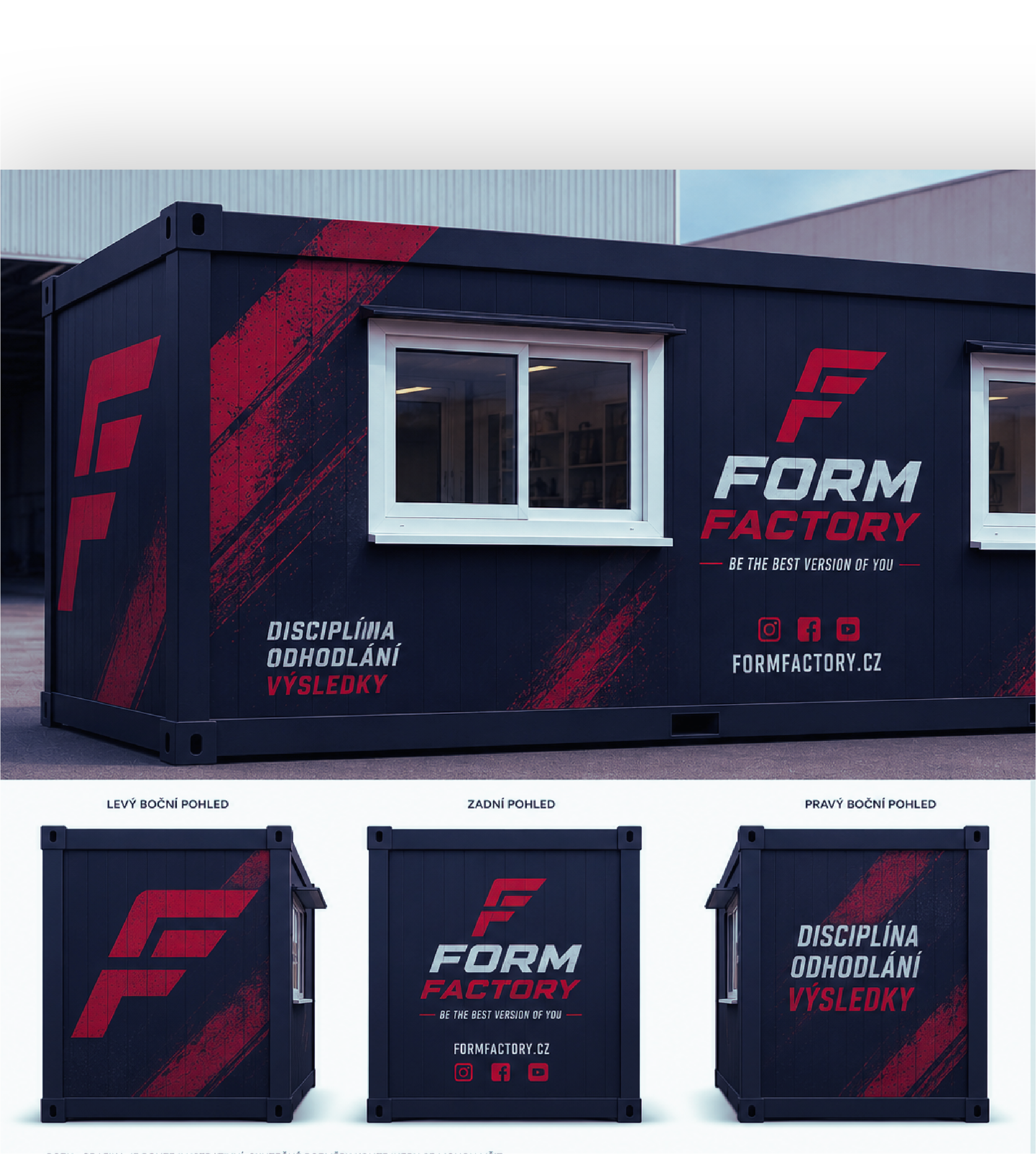 Ukázka brandingu půjčovny Form Factory z marketingového katalogu JdemeBruslit